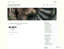 Tablet Screenshot of 30daysbetter.wordpress.com