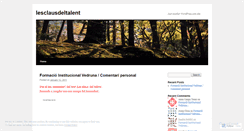 Desktop Screenshot of lesclausdeltalent.wordpress.com
