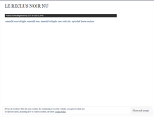 Tablet Screenshot of lereclusnoirnu.wordpress.com