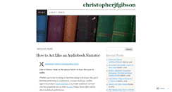 Desktop Screenshot of christopherjfgibson.wordpress.com