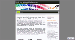 Desktop Screenshot of allphptips.wordpress.com