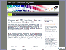 Tablet Screenshot of allphptips.wordpress.com