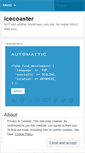 Mobile Screenshot of icecoaster.wordpress.com
