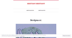 Desktop Screenshot of kristianlivet.wordpress.com