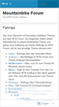 Mobile Screenshot of mountainbikeforum.wordpress.com