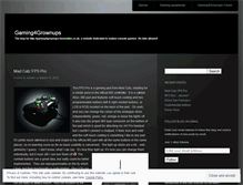 Tablet Screenshot of gaming4grownups.wordpress.com