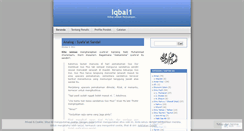 Desktop Screenshot of iqbal1.wordpress.com