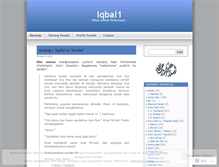 Tablet Screenshot of iqbal1.wordpress.com