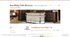 Desktop Screenshot of ironbabycribsreviews.wordpress.com