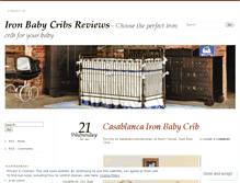 Tablet Screenshot of ironbabycribsreviews.wordpress.com