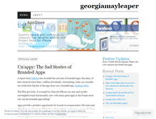 Tablet Screenshot of georgiamayleaper.wordpress.com