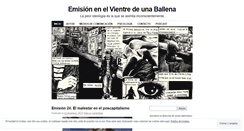 Desktop Screenshot of emisionenelvientredeunaballena.wordpress.com