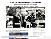 Tablet Screenshot of emisionenelvientredeunaballena.wordpress.com