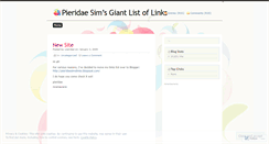 Desktop Screenshot of giantlistofsims2links.wordpress.com