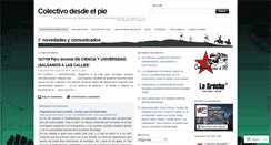 Desktop Screenshot of colectivodesdeelpie.wordpress.com