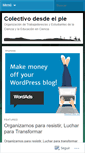 Mobile Screenshot of colectivodesdeelpie.wordpress.com