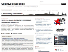 Tablet Screenshot of colectivodesdeelpie.wordpress.com