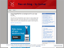 Tablet Screenshot of flexonblog.wordpress.com