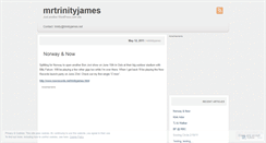 Desktop Screenshot of mrtrinityjames.wordpress.com