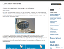 Tablet Screenshot of colocationetudiante.wordpress.com