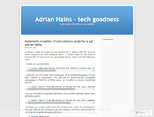 Tablet Screenshot of hainstech.wordpress.com