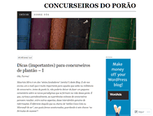Tablet Screenshot of concurseirosdoporao.wordpress.com