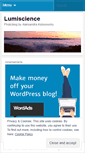 Mobile Screenshot of lumiscience.wordpress.com