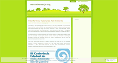 Desktop Screenshot of meioambienterj.wordpress.com