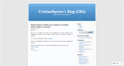 Desktop Screenshot of cristianramon.wordpress.com