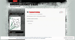 Desktop Screenshot of handballerjungs.wordpress.com