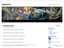 Tablet Screenshot of lawpoems.wordpress.com