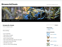 Tablet Screenshot of binweevilscheatsworking.wordpress.com