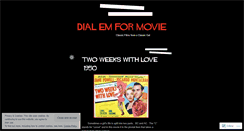 Desktop Screenshot of dialemformovie.wordpress.com