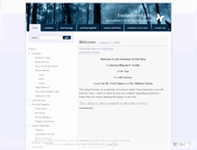 Tablet Screenshot of lifeevolution.wordpress.com