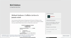 Desktop Screenshot of mjchildren.wordpress.com