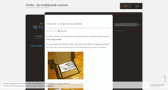 Desktop Screenshot of onxo.wordpress.com