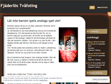 Tablet Screenshot of fjaderlos.wordpress.com