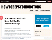 Tablet Screenshot of howtobepsychicdotorg.wordpress.com