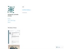 Tablet Screenshot of currentsoftime.wordpress.com