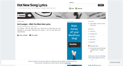 Desktop Screenshot of hotnewsonglyrics.wordpress.com