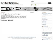 Tablet Screenshot of hotnewsonglyrics.wordpress.com