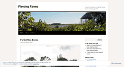 Desktop Screenshot of fleetingfarms.wordpress.com