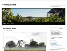 Tablet Screenshot of fleetingfarms.wordpress.com