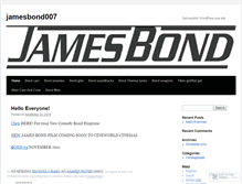Tablet Screenshot of bondinfo.wordpress.com