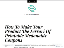 Tablet Screenshot of ladonnstrauss.wordpress.com