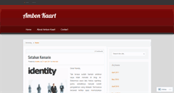 Desktop Screenshot of ambonkaart.wordpress.com