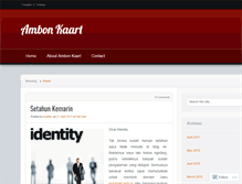 Tablet Screenshot of ambonkaart.wordpress.com