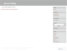 Tablet Screenshot of jsharp1.wordpress.com