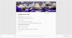 Desktop Screenshot of jmufootball.wordpress.com