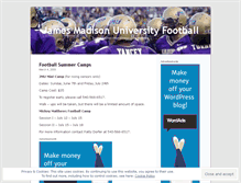 Tablet Screenshot of jmufootball.wordpress.com